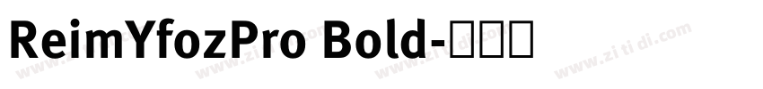 ReimYfozPro Bold字体转换